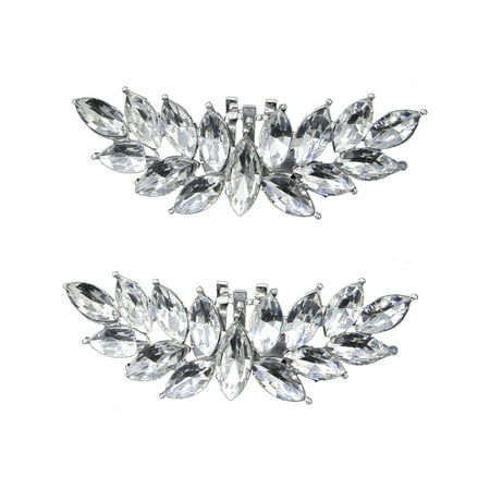 

Frcolor Shoe Clips Rhinestone Pumps Jewelry Shoes Flowers Rhinestones Decoration Clip Rinestone Buckles Buckle Charms