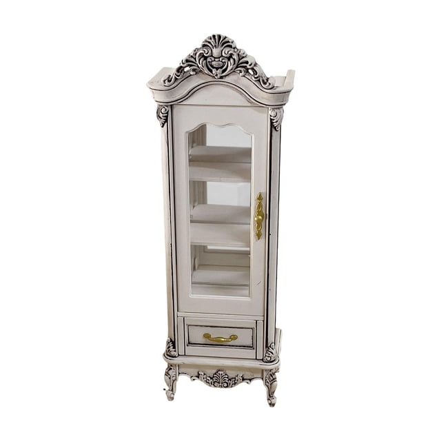 1:12 Muñeco de vino de juguete para casa de muñecas, decoración infantil, adorno de escritorio Blanco único