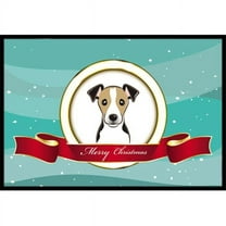 Caroline's Treasures BB1571MAT Jack Russell Terrier Merry Christmas Door Mat, Indoor Rug or Outdoor Welcome Mat 18x27
