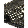 thumbnail image 5 of Camiseta con Lentejuelas Allegra K Blusa de Fiesta Brillante de Manga Corta Cuello Alto Oro M, 5 of 5