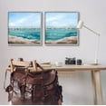 thumbnail image 2 of Stupell Industries Rocky Coastal Ocean Waves Painting Gray Framed Art Print Wall Art, Set of 2, Design by Grace Popp, 2 of 7