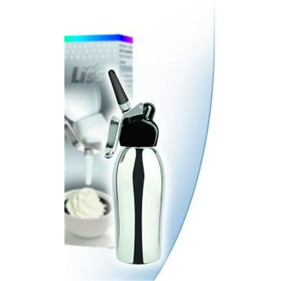 Liss 4188 Dessert Chef - Black/SS Polished Synthetic Head/Stainless Bottle - Pint