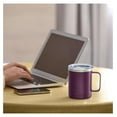 thumbnail image 6 of 12oz Stainless Steel Travel Mug with Handle & Lid - Double Wall Insulated Coffee Cup for Hot & Cold Drinks, Camping, Tea - Plum, Set of 1, 6 of 9