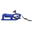 thumbnail image 4 of Blue Snow Racer Sled for Kids, Winter Sport Ski Sled Slider Board with Steering Wheel & Footrest, 220 lbs Capacity Snow Sled for Kids, Teenagers, Adult, 4 of 16