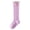 Purple, variant on Girls Cute Socks Lightweight Mesh Knee High Socks Carrot Print Frilly Trim Fashion Comfy Socks for 0-3 Years