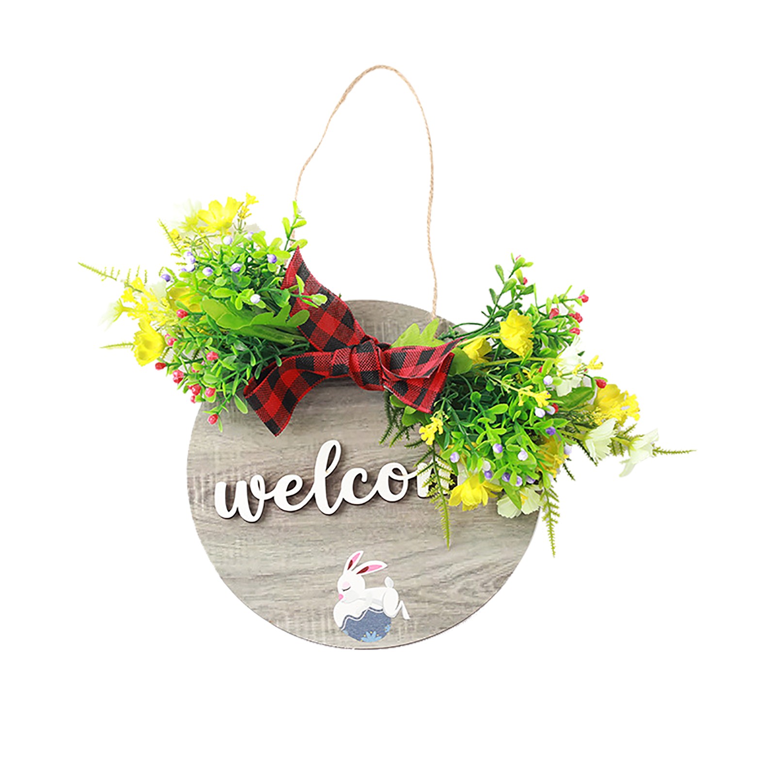 Porch Signs Outdoor Wooden Letters Wall Hanging Bow Knot