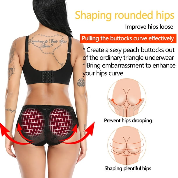 Ass Padded Booty Lifter Body Shaper Hip Enhancer Shapewear Sexy Padding  Briefs Push Up Panty Fake Pads Butt Pulling Underwear 