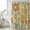 Yellow, variant on Gray Green Boho Floral Shower Curtain, Waterproof Shower Curtains for Bathroom, Vintage Abstract Art Ethnic Flowers Washable Fabric Bathtub Curtain Set Bath Decor with 12 Hooks Long 72"x84"