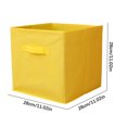 thumbnail image 3 of Fasiaou Uncovered Storage Baskets for Organizing Collapsible Fabric Storage Bins Boxes with Wood Handles Closet Shelves Cube Organizer Bins Clothes Laundry Storage Container - Large, Beige, 3 of 3