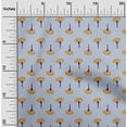 thumbnail image 1 of oneOone Cotton Poplin Twill Light Grayish Blue Fabric Geometric & Floral Block Sewing Material Print Fabric By The Yard 56 Inch Wide, 1 of 4