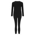 thumbnail image 6 of Gyexs Thermal Underwear for Women - Thermal Underwear for Women Plus, Lightweight Long Sleeve Shirts Two Piece Sets, Black, Size M, 6 of 6