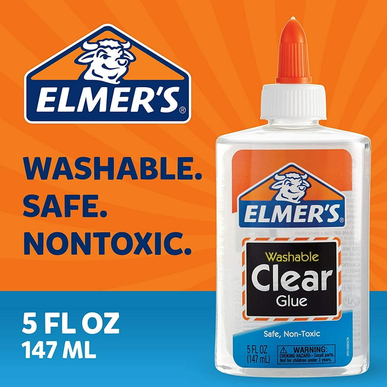 Elmer's Washable Clear School Glue 5 oz Bottle 2 Pack