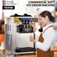 thumbnail image 4 of VEVOR Máquina para hacer helados comercial, rendimiento de 22-30 l/h, máquina de servicio suave para encimera de 2200 W con tolva de 2 x 6 l, panel LCD de 2 l, alarma de escasez de inflado, máquina pa, 4 of 5