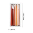 thumbnail image 2 of Luckky 4 PCS Taper Candles Long Pole, 10 Inch Scented Candle Aromatherapy Candles Gift Set Gradient Colored Candles for Home Decor Kitchen Decor Wedding Decorations (Orange), 2 of 9