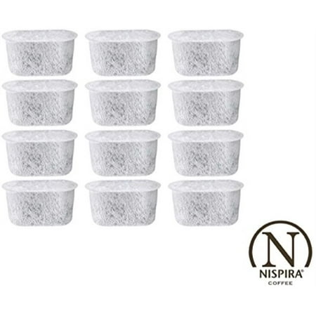 12 nispira replacement activated charcoal water filters for coffee machines, compared to cuisinart