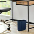thumbnail image 4 of iDesign Small Slim Plastic Bathroom Trash Can, Garbage Can for Bedroom, Office, Desk, Dorm, Navy Blue, 4 of 6