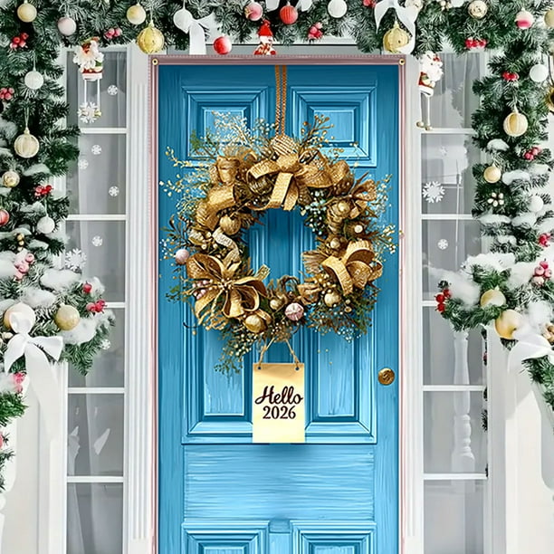 Happy Newyear Door Cover Decoration Door Cover Door Hanging Party Decoration Door Cover Tapestry