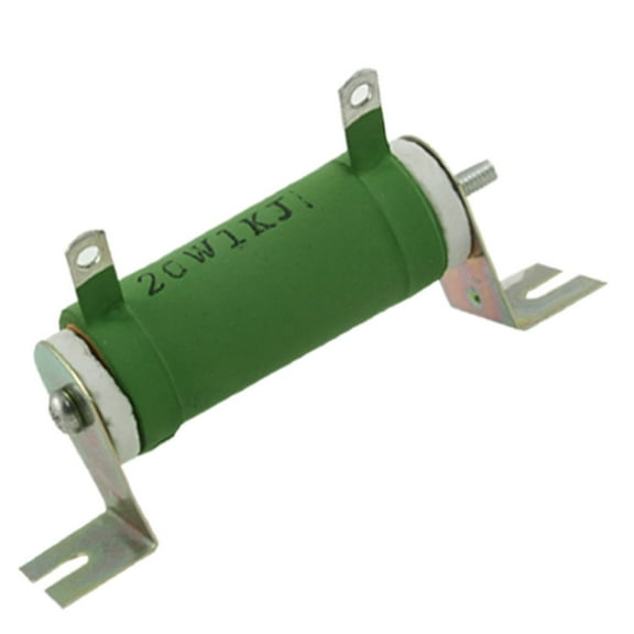 Unique Bargains Nonflammable 1K Ohm 20W Ceramic Tube Resistor 20 Watt 1KR