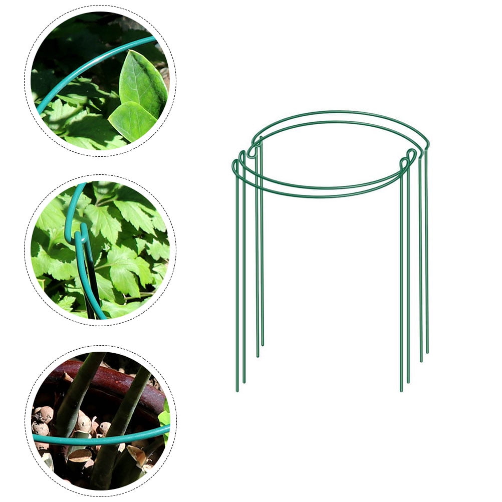 FESTFENDS 4Pcs Climbing Frame Plant Support Green Iron for Tomato Garden