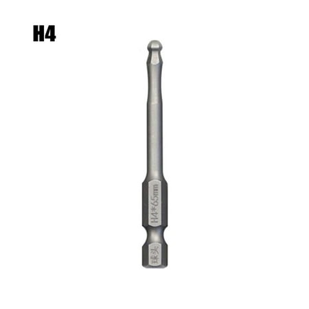 

1pc Ball End Hex Screwdriver Bit Metric Hex Bit 65mm Long Magnetic Driver Bit