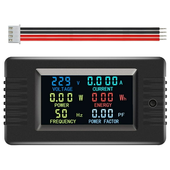 ANXPTIME Wattmeter Power Meter Voltmeter AC110/220V Voltage 100A Current Power Analyzers