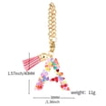 thumbnail image 3 of Stylish Cup Handle Charm Colorful Letters Chain Initials Chain for Water Bottle Handle Women Keychain, 3 of 8