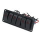 thumbnail image 3 of Panel De Interruptores LED Panel De Interruptores De 6 Bandas Resistente Al Calor Protección De Seguridad Multiusos Precableado Para Coche Caravana Autobús Barco ATV UTV ANGGREK Otros Vehículos, 3 of 8