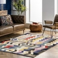 thumbnail image 2 of nuLOOM Carolyn Modern Shag Area Rug, 5' 3" x 7' 6", Beige, 2 of 4