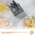 thumbnail image 4 of Juego de bloques de cuchillos MasterChef Earth Greys, 6 cuchillos de acero inoxidable, 4 of 7