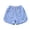 Blue, variant on Unisex Boys and Girls Soft Cotton Jersey Loose Casual Shorts,Curved Split Hem Relaxed Fit Short Pants for Kids Ages 0-14,Summer Flexible Bottoms for Sports,Play & In-School Daily Wear