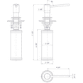thumbnail image 2 of ALFI brand AB5006-PSS Modern Round Polished Stainless Steel Soap Dispenser, 2 of 8