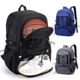 thumbnail image 3 of OUCLEYE Unisex Waterproof Sports Backpack, Gym Bag with Shoe Compartment, Fits A 15.6-Inch Laptop, Features A Tennis Racket Strap, Large-Capacity Sports Gear Bag, 3 of 7