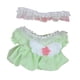 thumbnail image 3 of Vestido de princesa para muñeca de peluche, mono de muñeca, falda con mangas abullonadas, crea tus propias muñecas verde, 3 of 9