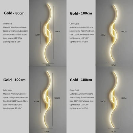 

WAGZOQN Elegant and contemporary LED long strip wall lamp for bedroom and living room stylish bedside light fixture with classy decorative lighting lustre for sofa and lounge area.