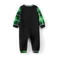 thumbnail image 6 of Christmas Family Pajamas Matching Set, Long Sleeve Cartoon Dinosaur Print T-shirt Plaid Pants Sleepwear Loungewear, 6 of 8