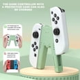 thumbnail image 2 of Gamepad Charging Grip Compatible with Nintendo Switch & OLED, V-Shaped Joycons Controller Charger with Indicators-Green, 2 of 5