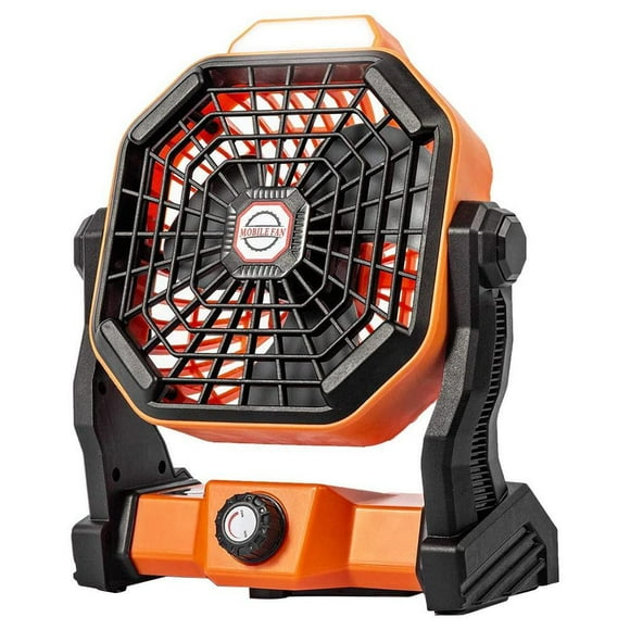Ventilador De Mesa 2 En 1 Para Acampar Con Luz Led Rotación De 270 ° Ventilador Silencioso Batería De 7800 Ma Velocidades Ajustables Ventilador Para Acampar Eigraketly HA035349-00
