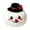 #4, variant on Kumdkdwn Christmas Plush Squeeze Toy, brown reindeer bun, 3.15" × 3.15", polyester, for desk, shelf and holiday party decor