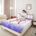 thumbnail image 4 of Castle Fairy Kids Teens Sport Baseball Full Size Sheets,Graffiti Splash Bed Sheets, 4 of 7