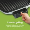 thumbnail image 3 of Electric Indoor Grill, 6-Serving, Large Nonstick Surface, 1200 , Easy Clean, Silver, 3 of 7