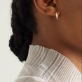 thumbnail image 3 of MEVECCO 14K Gold Plated Minimalist Chunky Loop Circle C Hoop Earrings for Women Jewelry, 3 of 5