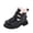 Black, variant on Viluyesy Girls Ankle Boots Fleece Lined Comfortable Thick Soled Boots Fall Winter Warm Shoes Kids Snow Boots Brown Size 12.5