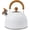 White, variant on 2.5L Whistling Kettle Camping Gas Hob Stainless Steel Gas Kettles With Whistle