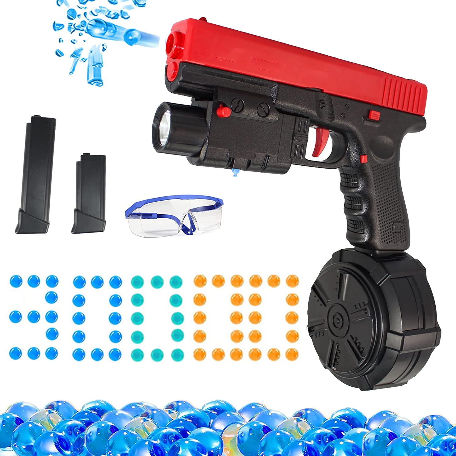 X2 Glock Gel Blaster Splatter Ball toy gun with 30000 Water Bead