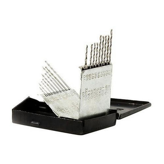 Excel Blades - Assorted Drill Bit Set #61-80, 20 Piece Case (EXL55511) - Micro Twist Drill Bits for Hobby and Precision Work