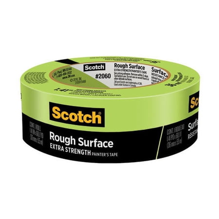 Rough Surface Extra Strength Painter's Tape, 3" Core, 1.41" X 60.1 Yds, Green | Bundle of 10 Rolls