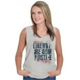 thumbnail image 5 of USA Pride Liberty Freedom and Justice Womens Slim Fit Graphic Tee Brisco Brands M, 5 of 6