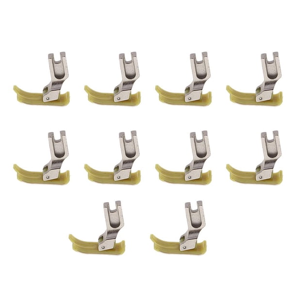 10 prensatelas de plástico para accesorios de máquinas de coser industriales Amarillo