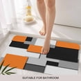thumbnail image 3 of Orange Grey Black Geometric Door Mat&nbsp;Indoor Outdoor Entrance, Non Slip Rug for Kitchen Bathroom Entryway Rug, Modern Abstract Art Washable Doormat Floor Mat for Office Home Decor 20x31.5 Inch, 3 of 8