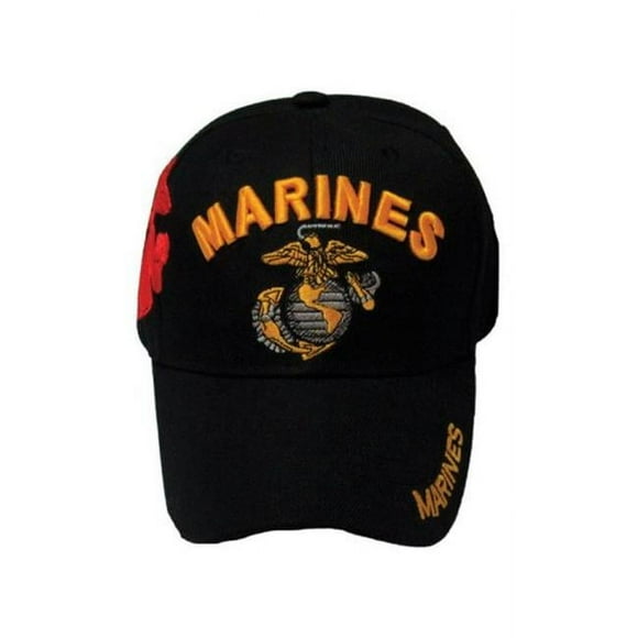 JWM 6995 Casquette de Baseball US Marines Noire - Lot de 6